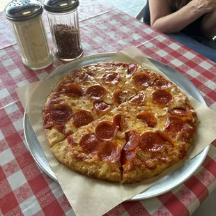 Double pepperoni pizza