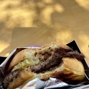 Mini smash burger.  Perfection!