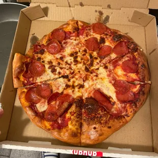 What happen to the pepperoni in the center?  First time here and I'm disappointed