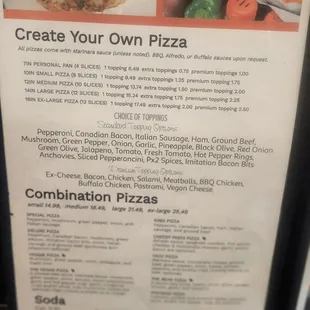 Menu 2/3 - March 2024