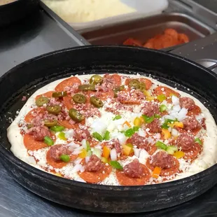 pizza, food