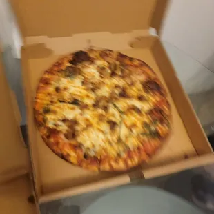  a pizza in a box