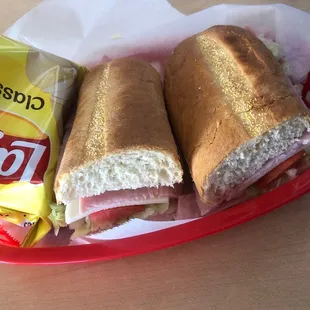 Ham grinder with no mayo