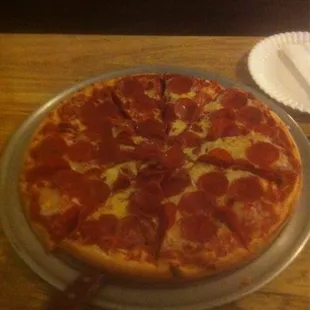 Large double pepperoni