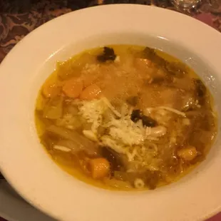 Minestrone soup. Yum.