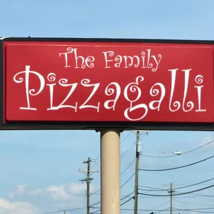 a sign for the family