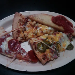 pizza, food