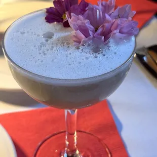 A violet concoction reminiscent of a beautiful spring day