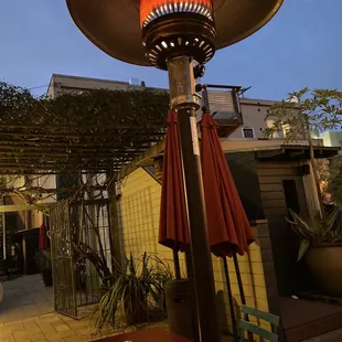outside