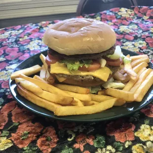 Double meat , double cheese