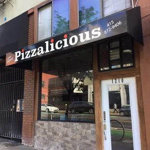 the front of a restaurant