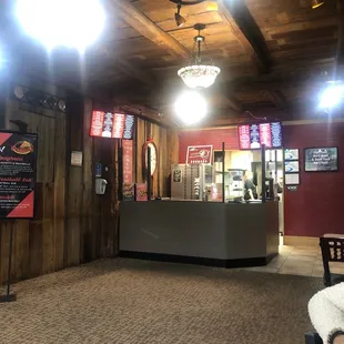 Walking in front door