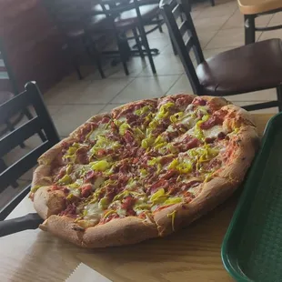 Pastrami pizza