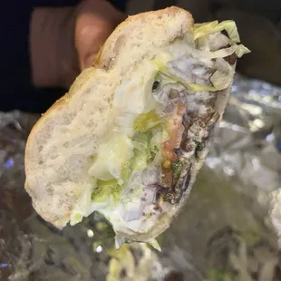 Philly cheesesteak sub