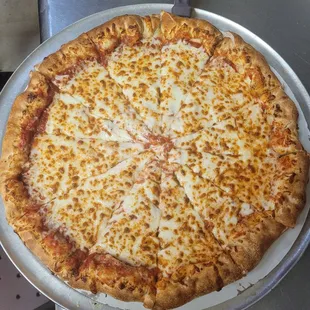 a cheese pizza