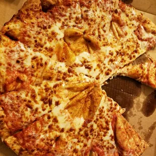 Save your money, taste buds and stomach. This pizza is literally garbage.