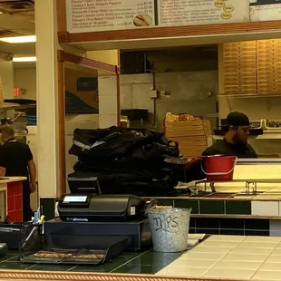 customers working in the kitchen