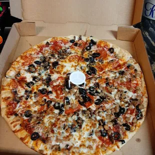 a pizza in a box