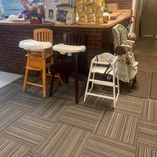 Baby/toddler chairs for customers