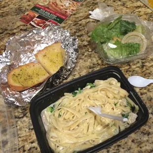Chicken &amp; Broccoli Pasta.. Delivery took about an hour I live 2 minutes away!