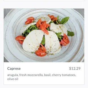 What Pizza Rev Caprese salad is SUPPOSED to be.