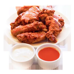 Come in and try our traditional bone-in, buffalo chicken wings with a side of ranch dressing!  5pc - $4.75  8pc - $7.50  10pc - $9.25