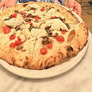 GF Burrata Pizza. Excellent!