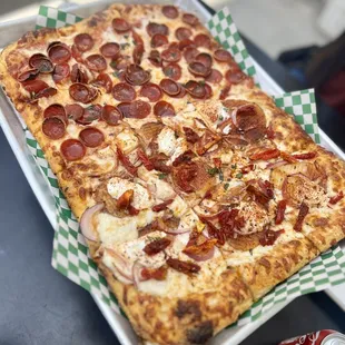 Half pepperoni half potato