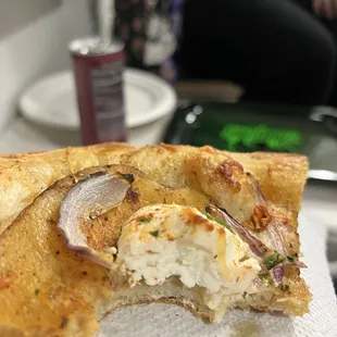 Not sure the exact name but it has onion, potatoes, and BURRATA!! Marry me please.