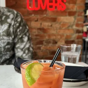 Blood orange margarita