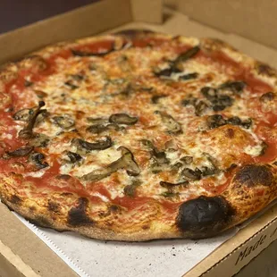 a pizza in a box