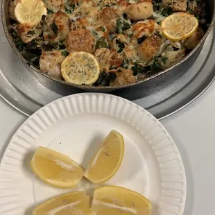 Brian&apos;s brick oven scallops. Special order!