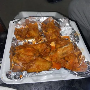 Buffalo Chicken Wings 10 pieces for $10 better vaoue than most places.