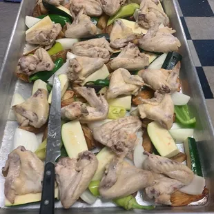 Brick oven veggie wings. Special order!