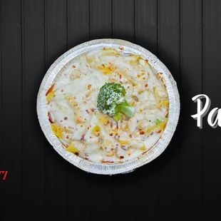 a plate of pizza with cheese and broccoli