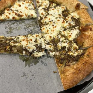 Akkawi Cheese Pie topped with Zaatar (S 10)