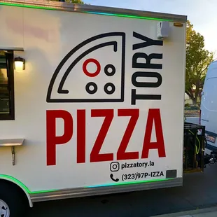 Very Cute Pizza Truck Sign!