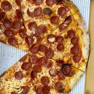 Amazing pepperoni pizza