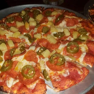 Jalapeño, Pepperoni and Pineapple
