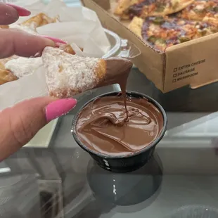 Zeppole and Zeppole with Nutella