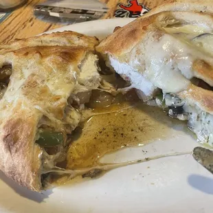 Veggie calzone
