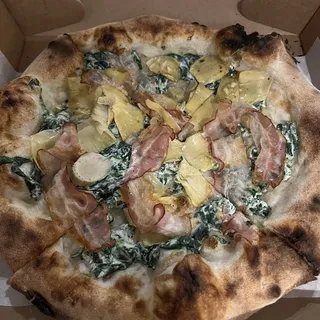 Pancetta Spinach Pizza