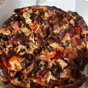 a pizza in a box