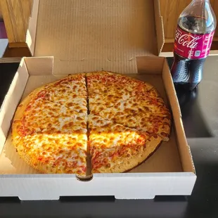 a slice of pizza in a box