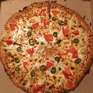 Hurricane White Pizza