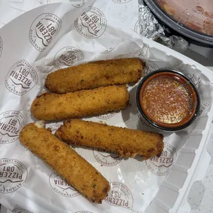 Mozzarella logs