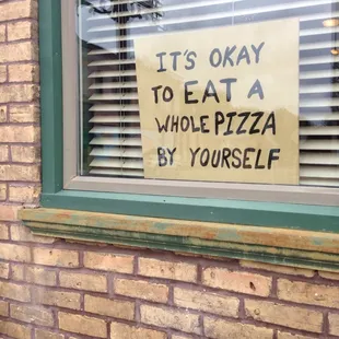 I appreciate them giving me permission! A life motto.