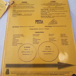 Pizza calzone and Stromboli