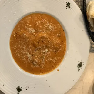 Lobster ravioli. My favorite!  So good!!!