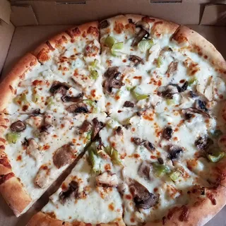 Chicken Alfredo Pizza